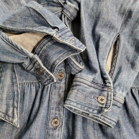 Boden Denim Ellen Tiered Shirt Dress Size 6R - Picture 9 of 12